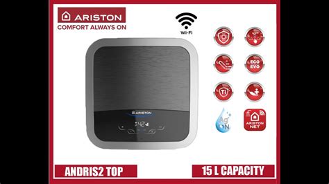 REVIEW WATER HEATER ARISTON ANDRIS 2 TOP WIFI YouTube