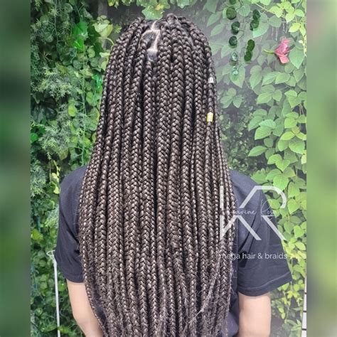 Tran A Box Braids M E G Karine Rosa Mega Hair Braids