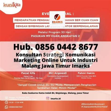 Pelatihan Digital Marketing Mentoring Marketing Untuk UMKM Di Malang