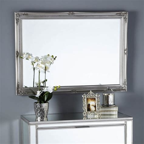 Swept Silver Mirror | Dunelm