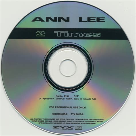 Ann Lee 2 Times 1999 Cd Discogs