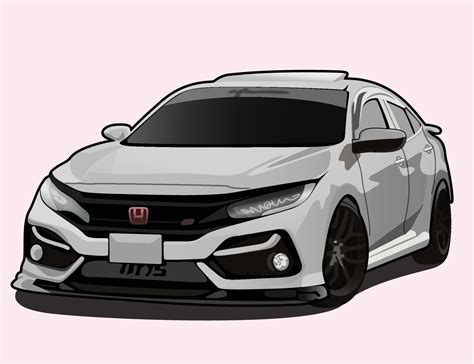 Civic car vector 13142678 Vector Art at Vecteezy