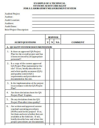 12 It Audit Checklist Templates In Doc Excel Pdf Free And Premium Templates