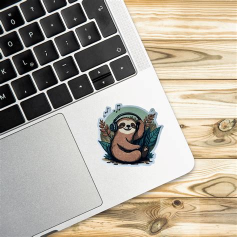 Sloth Sticker Waterproof Vinyl Stickers Janee Michal