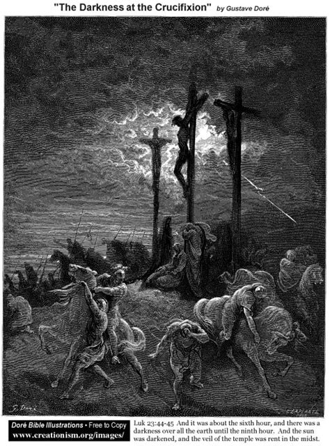 The Darkness At The Crucifixion By Gustave Dore Artchive