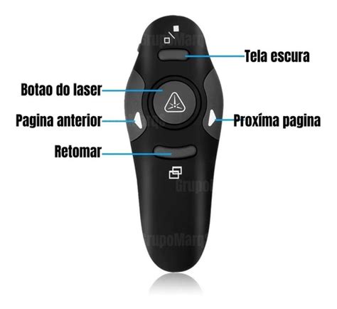 Apresentador Passa Slide Power Point Laser Caneta Sem Fio Nf Mercadolivre