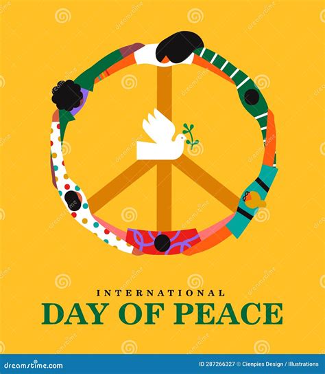 International Day Of Peace Group Of People Hugging And Peace Symbol