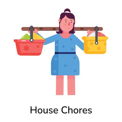 Trendy House Chores 43229313 Vector Art at Vecteezy