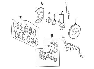 44600 SJC 305 Hub Assembly Front 2006 2014 Honda Ridgeline Honda