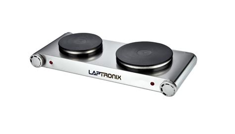Laptronix 2500w Portable Electric Cooker Double Hob Hot Plate Table Top S Steel Laptronix