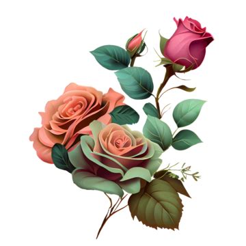 Rosas Acuarelas Dibujadas A Mano Png Acuarela Rosas Flores Png Y