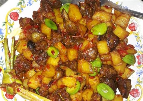 Resep Kentang Balado Ati Ampela Oleh Dewi Kurniasih Cookpad