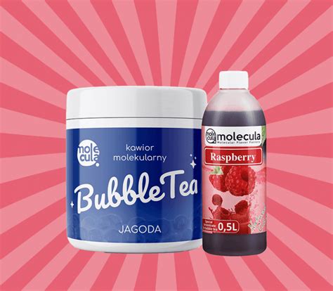 Zestaw Bubble Tea Kuleczki Jagoda Syrop Malina Kubki I S Omki