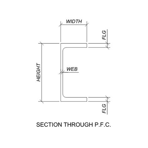 Steel Beam U Channel Dimensions Drawings Off