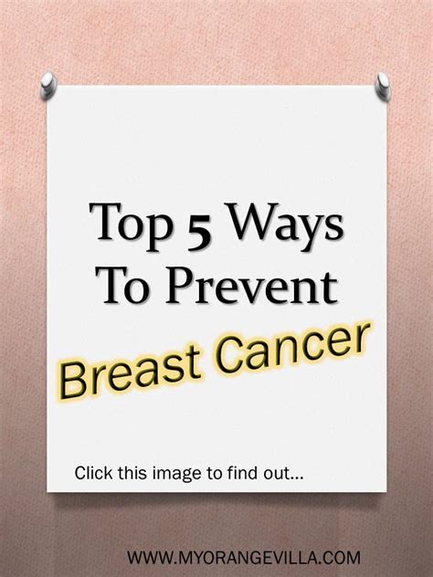 Top 5 Ways To Prevent Breast Cancer Scene Stealers Nyc