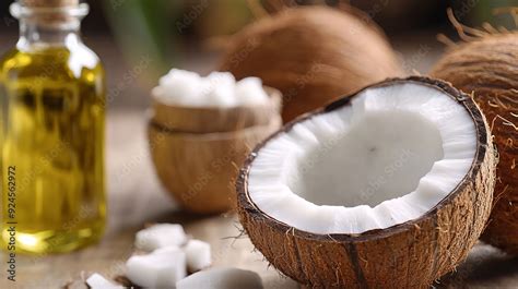 Coconut Oil Extracted From The Meat Of Mature Coconuts Is A Versatile