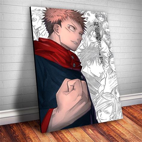 Quadro Yuji Itadori Anime Jujutsu Kaisen Elo7