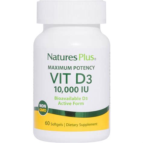 Nature S Plus Vitamin D Iu Softgels