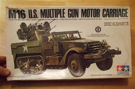 Vintage Tamiya M16 USA Multiple Gun Motor Carriage Half Track