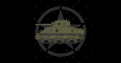 M4 Sherman World War 2 Vehicle M4 Sherman Tank Sticker TeePublic