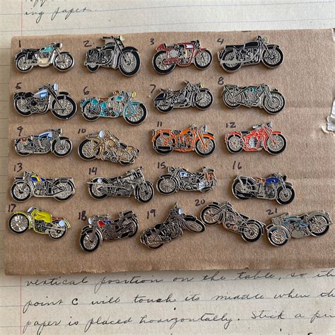 Motorcycle Lapel Pin Vintage Motorcycle Jacket Pin Biker Etsy