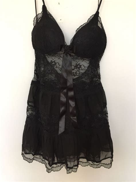 Linda Camisola Preta Novinha Lingerie Feminina Nunca Usado Enjoei