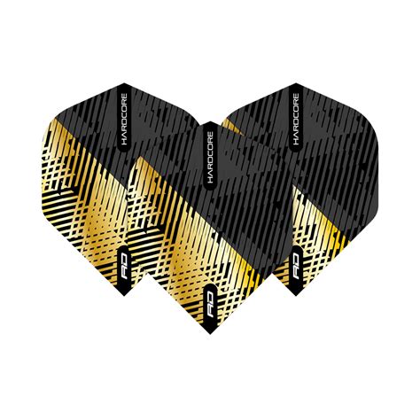 Red Dragon Hardcore Premium Gold Black Fleck Standard Flights TF