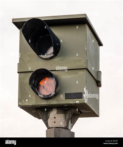 Speed camera isolated Stock Photo - Alamy