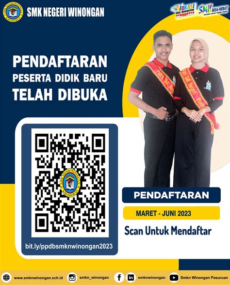 PPDB Penerimaan Peserta Didik Baru Tahun 2023 2024 SMK NEGERI WINONGAN