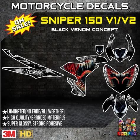 Sniper 150 Mxi Full Body Decals Decals Stickers Vinyl High Quality