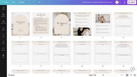 My Life Story Journal Template - HelloKarla