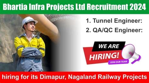 Bhartia Infra Projects Ltd Recruitment 2024 Hiring For Tunnel