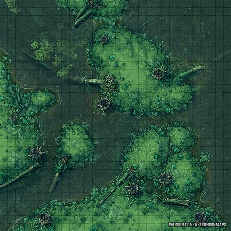 Gloom Marsh Battle Map Launch Afternoon Maps Map Fantasy Map