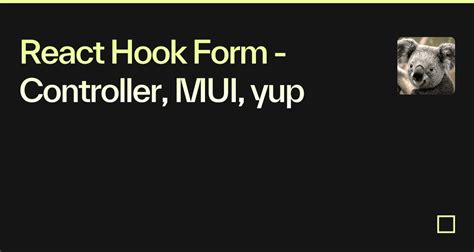 React Hook Form Controller MUI Yup Codesandbox