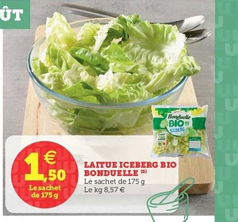 Promo Laitue Iceberg Bio Bonduelle Chez Hyper U ICatalogue Fr