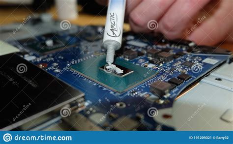 Applying Thermal Paste To CPU Royalty-Free Stock Photo | CartoonDealer ...