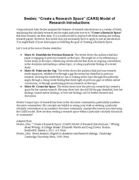 What Is Cars Model In Research at Chloe Maygar blog