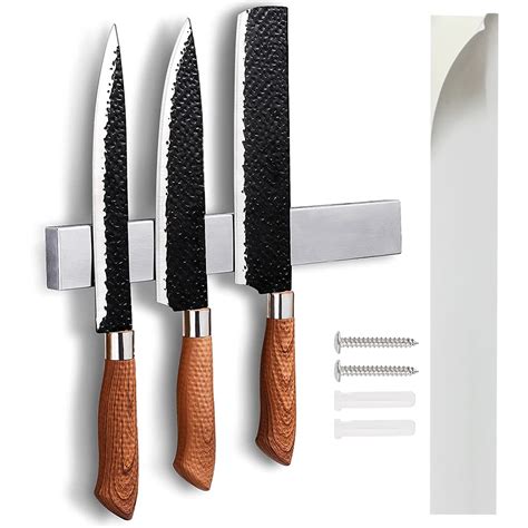 Magnetic Knife Holder Wall Mounted Dual Installation Knife Strip Multi