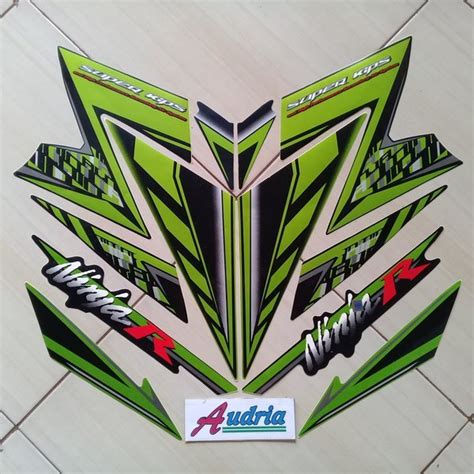 Jual Stiker Striping Motor Kawasaki Ninja R Hijau Di Lapak