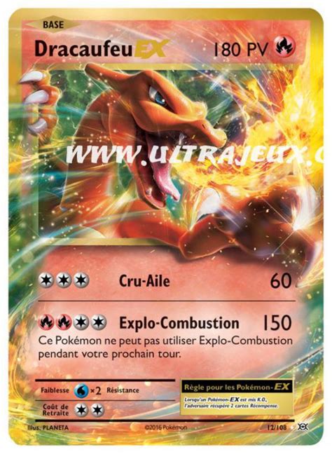 Dracaufeu Ex 12 108 Carte Pokémon Cartes à l Unité Français UltraJeux