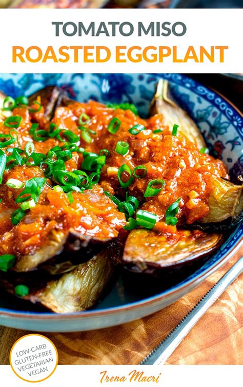 Tomato Miso Roasted Eggplant Vegan Low Carb Gluten Free Mindtohealth