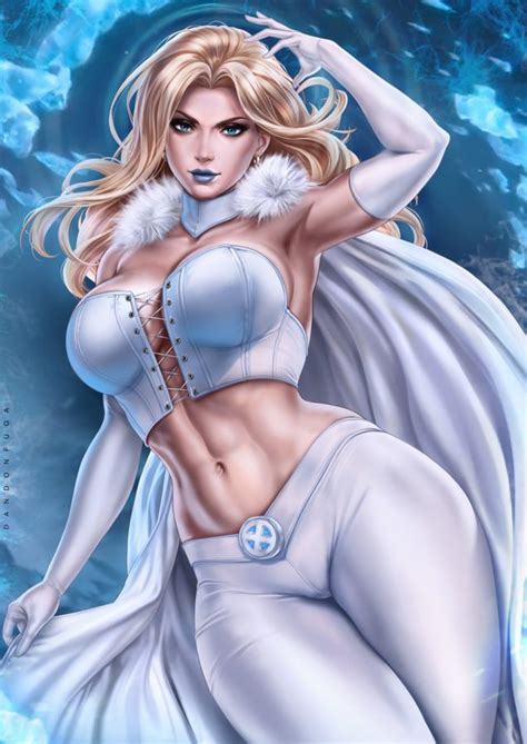 Emma Frost X Men By Dandon Fuga Fantasy Art Village