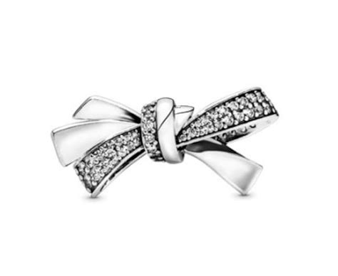 Pandora Oversized Sparkling Bow Charm Etsy