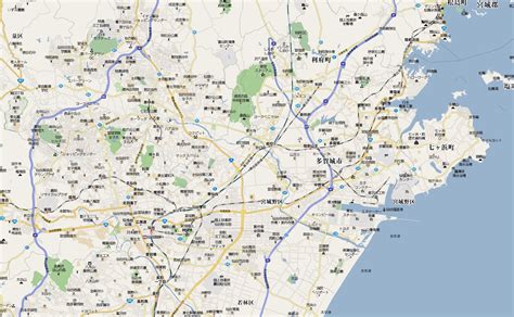 Map Of Sendai Japan
