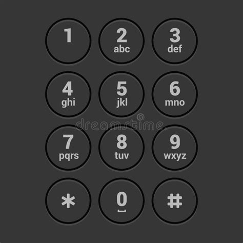 Smartphone Dial Realistic Phone Number Pad Call Screen Ui With Keypad