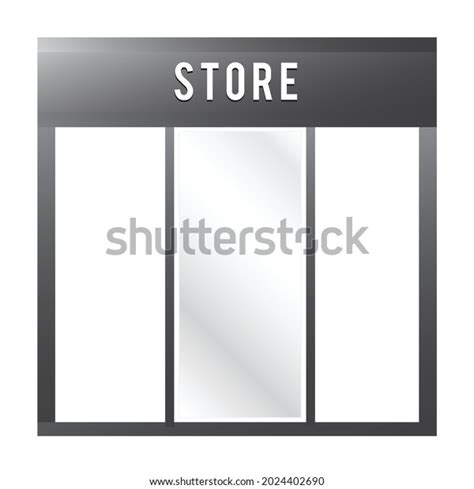 Shop Front Vector Illustration Shop Front Stock Vector Royalty Free