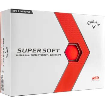 Callaway Golf Supersoft Matte Red Golf Balls Golfballs