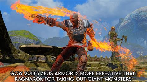 GOW 2018 S ZEUS ARMOR IS MORE EFFECTIVE THAN RAGNAROK FOR TAKING OUT