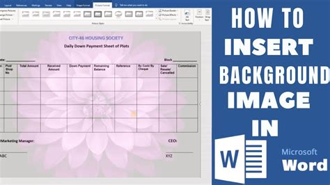 How To Add Background Image In Ms Word Printable Timeline Templates