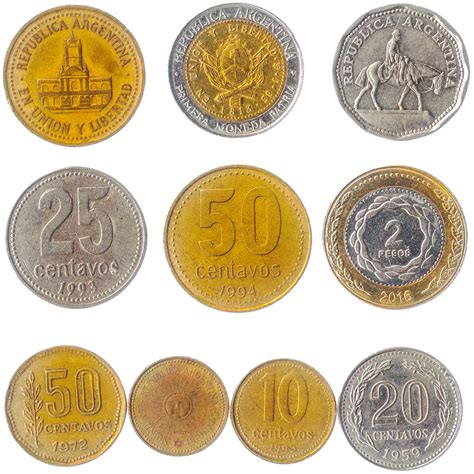 10 Argentinian Coins South America Argentina Currencies - Etsy